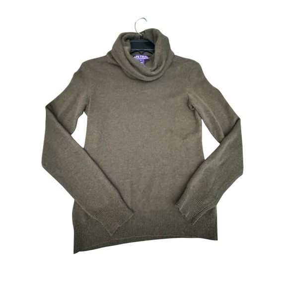 Ralph Lauren Purple Label 100% Cashmere Turtleneck Sweater Medium Italy #GH6-6 - Picture 7 of 10